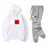 Lyxiga män sweatsuit märke designer tracksuit hoodie sweatshirts svart vit höst vinter jogger sport kostym kvinnor svett tracksuits set