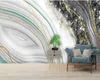 Modern Light Luxury Abstrakt Crystal Marble Wallpapers 3D Murals Bakgrund för vardagsrum