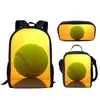 Mochilas escolares, Mochila para niños y niñas, Mochila con estampado de pelota de tenis 3D para niños, mochilas escolares, Mochila de hombro para libros para niños, 2021