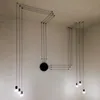 Nordique moderne Simple Design bricolage Long câble pendentif lampes suspendues salle à manger salon chambre Restaurant applique murale