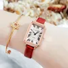 Wristwatches 2021 Watch Women Fashion Casual Leather Belt Watches Roman Ladies Rectangle Dial Quartz Clock Dress