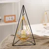 Candle Holders Nordic Light Luxury Wrought Iron Wedding Holder Romantic Candlestick Christmas Table Homestay Atmosphere Decoration