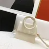 Mini sacs en cuir à motif de paume pour femmes, poignée unique, sac à bandoulière de styliste à la mode, pochettes mignonnes