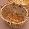 wicker bike basket