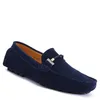 Doudou en cuir hommes chaussures de conduite décontractées semelle souple respirante mode noir marine blanc bleu argent jaune gris chaussures tout-match paresseux transfrontalier 16-1