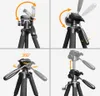 Multi-function Travel Camera Tripod 56"/143cm Adjustable Laser Level with 3-Way Swivel Pan Head Bubble