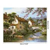 Peintures Q1JA Peinture par numéros Kits Toile DIY Décoration de la maison pour adultes et enfants sans cadre 16 x 20 pouces Paysage6813617