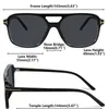 Zonnebril Vintage 70s Voor Vrouwen Mannen T Gele Lens Vierkante Zonnebril Vrouwelijke Klassieke Shades Brillen UV400260p