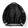 Kurtki męskie Unisex Fashion Hip Hop Varsity Baseball Jacket Z haftem Wiosna Jesień Streetwear Letterman Płaszcz Odzież wierzchnia Topy S-XXL