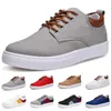 Herrenmode Canvas-Schuhe Schwarz Weiß Blau Grau Rot Dunkelbraun Split Herren Casual Out Bequemes Joggen Walking Stoff-Sneaker 40-45