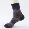 Herrensocken 5 Paare/los Männer Wolle weich dick männlich lässig Mischung warm Winter hohe Qualität lang