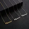 Mother's Day Mama Letter Pendant Necklace For Women 2 Colors Mom Nameplate Clavicle Chain Choker Personality Jewelry Gift