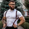 Bras Sets CEA Brown Leather Harness Men Gay Chest Belts Fetish Body Bondage Bdsm Rave Clothing For Adult Sex Sissy Lingerie300I