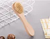 Brosse nettoyante pour le visage pour l'exfoliation du visage Brosses à poils naturels Massage à sec avec manche en bois