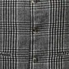 남자 조끼 남자를위한 슬림 피트 V 넥 체크 무늬 단일 가슴 정장 조끼 탑 캐주얼 민소매 정식 비즈니스 자켓