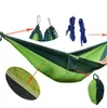 2022 Nieuwe REE VERZENDING 100 stks / partij Outdoor Parachute Doek Slapen Hangmat Single Camping Hangmat