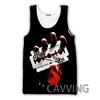 CAVVING 3D Printed Judas Priest Rock Band Tank Tops Harajuku Vest Summer Undershirt Shirts Streetwear for Men/women