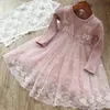 Flickans klänningar Autumn Girls Dress Flower Petals Fairy Princess Långärmning Little Casual Kids Party Clothing Clothes6686497