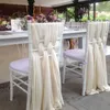 Stoelhoezen Chiffon Chiavari Back Sashes Cover voor Wedding Party Event Decoration