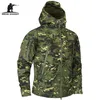 Mege Marque Vêtements Automne Hommes Militaire Camouflage Veste Polaire Armée Tactique Vêtements Multicam Mâle Camouflage Coupe-Vent 210818