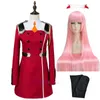 02 Zero Dwa Cosplay Kostium Darling W Franxx Cosplay DFXX Kobiety Kostium Pełne Zestawy Dress Y0903