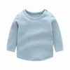 Automne hiver bébé ensembles garçon fille rayé maison ensemble 2pcs tenues à manches longues vêtements de nuit vêtements 0-3T E8153 210610