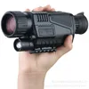 Caméra télescope avec vision nocturne, portée de 200M, 5x40, 12mp, surveillance optique numérique à infrarouge