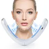 Chin vline fita face elevador cinto azul vermelho LED PON terapia galvânica Massagem RF RF Dispositivo de elevação ems Skincare 2108068757627