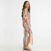 Robe de plage Kaftan Pareo Sarongs Sexy Couvre-maillot de maillot de maillot de bain maillot de bain maillot de bain maillot de bain maillot de bain maillot de bain Couverture de bain UPS Robe de Plage # Q814 210420