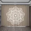 Mjukt Equinox Mandala Flower Böhmen 3D High Definition Utskrift Lyxig gardin Europeiskt vardagsrum Sovrum Kök dekoration