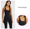 Yoga Jumpsuits Gym Workout Sets mit Brustpolstern Sexy Hollow Out Fitness Bodys Sportswear Frauen Sport Trainingsanzüge 210802