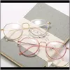 Sunglasses Fashion Aessories Drop Delivery 2021 Lonsy Finished Myopia Prescription Glasses Women Men Round Anti Blue Light Shortsighted Eyegl