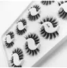 Newest Thick Natural 3D Mink False Eyelashes Extensions Soft & Vivid Hand Made Reusable 8 Pairs Fake Lashes Set Curly Crisscross 14 Models Laser Packing