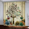 Home Decor Window abstract KTV Decorative Curtain Drapes Blackout 3D Curtains For Bedroom Kitchen