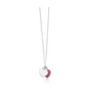 Nuova collana in argento sterling 925 collana cuore catena cuore rosa oro lussuoso per le donne gioielli moda regalo Y1030