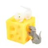 Mouse and Cheese Toy Sloth Hide and Seek Stress Relief Toy 2 Squishable Figures And Cheese Block Stress Busting Fidget Toys Gift 768 X2