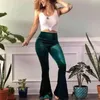 Women Pants Y2k Velvet Flares High Waist Flare Pant Spring Summer Festival Clothes Stretchy Trousers Hippie Boho Tight Bottoms Q0801