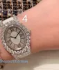 Top quality famous brand genuine leather lady oval watch Du Diamant full diamond dial wristband watches for women9236895