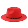 Fedora chapéu mulheres homens largo brim chapéus homem jazz jazz panam tampão moda preto retalhos retalhos outono tampões de inverno homens menino presente atacado