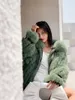 Natural leather jacket fur and real sheepskin perfect combination for Winter luxury fashion for women wholesale 211019