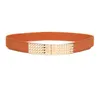 Ceintures Est Ceintures Pour Femmes Mince Rouge Élastique Cummerbunds Stretch Ceinture Dames Femme Robe Accessoires