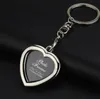 2021 Photo Frame Round Heart Oval Rhombus Shape Metal Alloy Keychain Key Chain Car Keychains Couples Keyring Gift