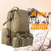 55L Tactical Rugzak 4 in 1 Military Bags Army Rugzak Backpack Molle Outdoor Sport Bag Mannen Camping Wandelen Travel Klimtas Q0721