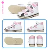 Sandals Kids Girl Shoes Boys Blue Children's Orthopedic Baby White Flower Design Princess Flatfeet Footwear For Toddlers 2Years