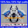 Kit de feiras para Suzuki 250cc RGV250 SAPC VJ22 RGVT250 88-98 Bodys 32No.2 RGVT-250 Blue Branco RGV-250 VJ23 94 95 96 97 98 RGVT RGV 250 1994 1995 1996 1997 1998 Bodywork