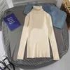 Heliar Primavera Mulheres Turtleneck Sweater Manga Longa Casual Pullovers Pullovers Grossas Jumpers Sublinheiros para 210806