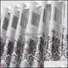 Window Treatments Textiles 1Pc Curtains Windows Drapes European Modern Elegant Noble Printing Shade Curtain For Living Room Bedroo303j