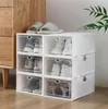 2021 Shoe Storage Boxes 36 Pack Clear Plastic Stackable -White Holders Racks Home & Organization