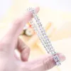 Bling Luxury Rhinestone Pet Dog Collar Design Crystal Diamond Princess Collar For Small Medium Dogs Multi-Drainage Diamond Silver Necklace Charms B51 Hög kvalitet