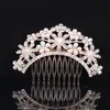 Akcesoria do włosów ślubnych Crystal Pearl Combs Rose Gold Wesele Klipy Biżuteria Handmade Kobiety Włosy Ozdoby Headpieces